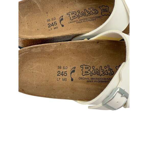 Birkenstock Birkis Santosa White Sandal Unisex New in Box - Size 7 - Picture 5 of 5